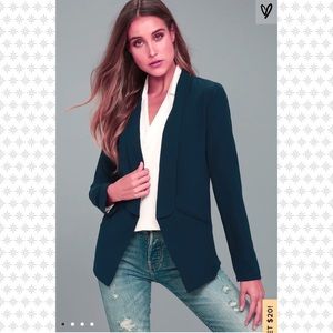 Miss Punctuality Navy Blue Lightweight Blazer